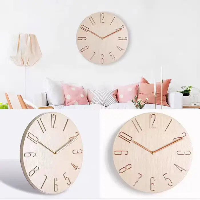 30 cm 12 pouces horloges murales salon silencieux brève horloge murale mode nordique montre