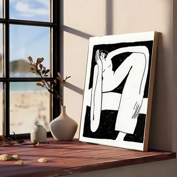 Gambar Abstrak Lind affiche sans cadre