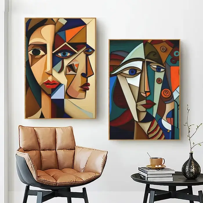 Art mural abstrait scandinave