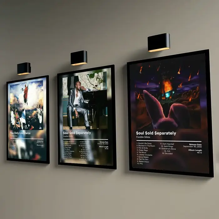 Affiche décorative murale de rappeur
