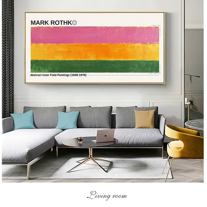 Mark Rothko – peinture sur toile de champ de couleurs abstraites