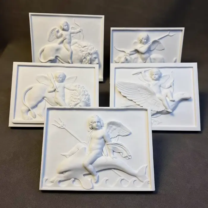 Sculpture en Relief d'ange