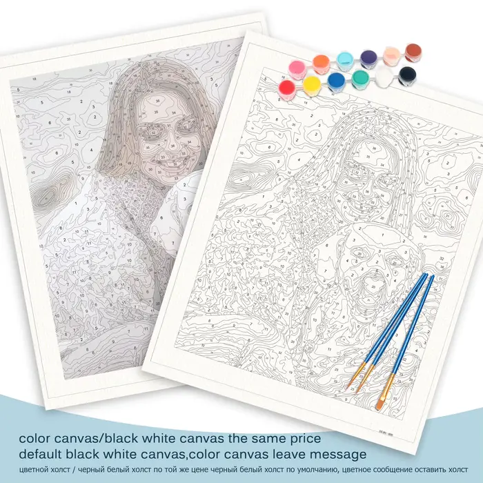 Peinture personnalisée par numéros en 24/36 couleurs