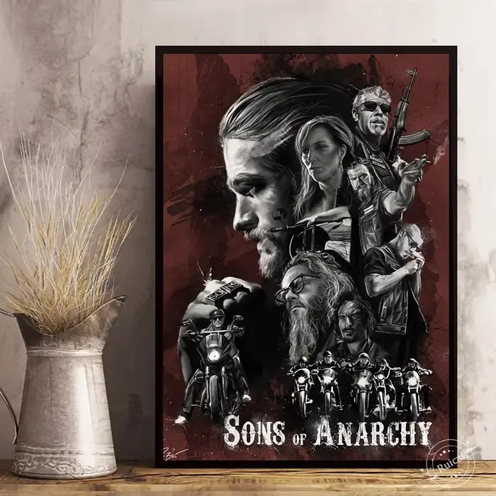 Affiche murale de saison Sons of Anarchy, peinture sur toile imprimée, images pour décoration nordiq