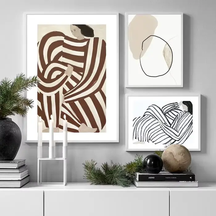 Art mural vintage scandinave
