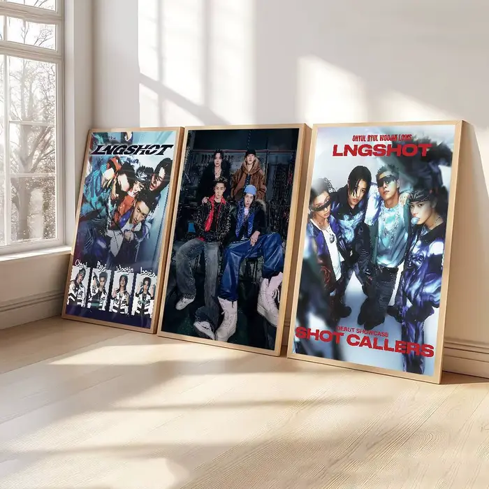 LNGSHOT Debut EP SHOT CALLERS Affiches Vintage Classiques Décoration Murale Peinture Art Mural Papier Kraft Blanc