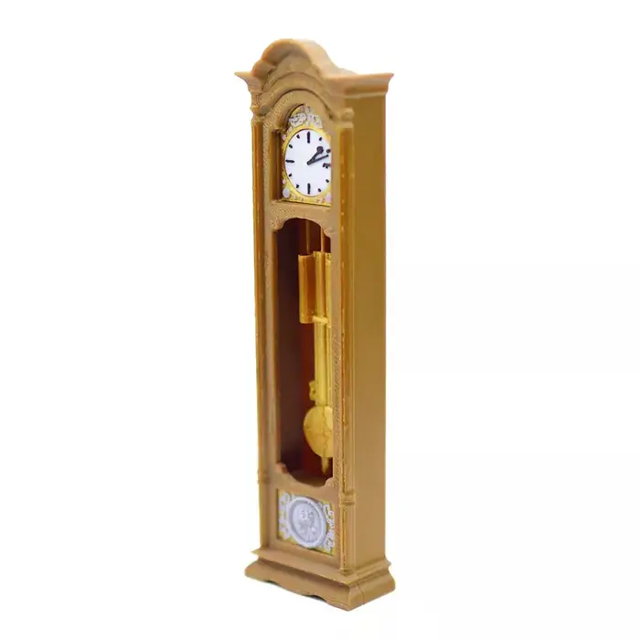 Horloge à pendule rétro pour maison de poupée 1/12