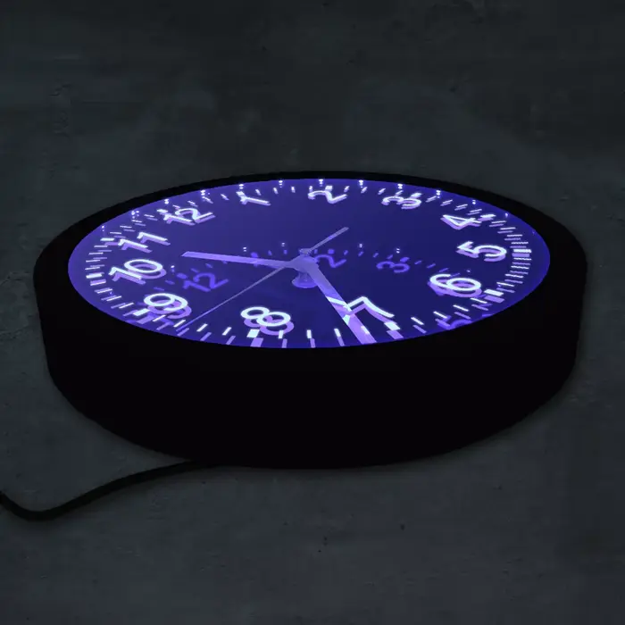 Horloge murale à LED en acrylique