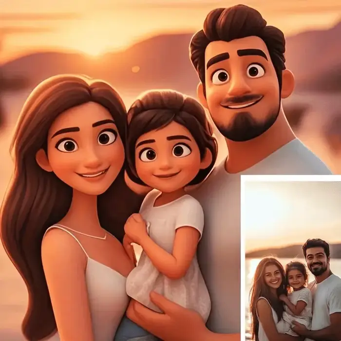 Portrait de famille personnalisé