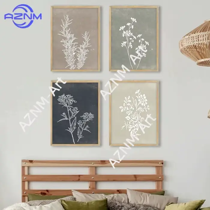 Peinture décorative de style bohème simple