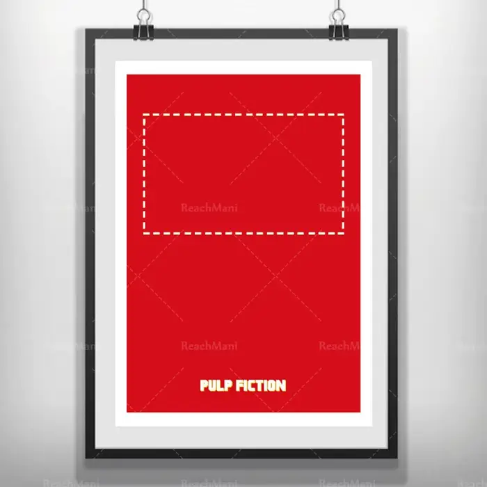 Affiche imprimée de film minimaliste, Pulp Fiction, Film