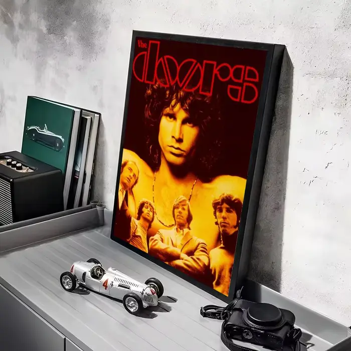 Autocollants d'affiche de groupe The D-Doors, peinture murale HD, décalcomanies murales pour chambre