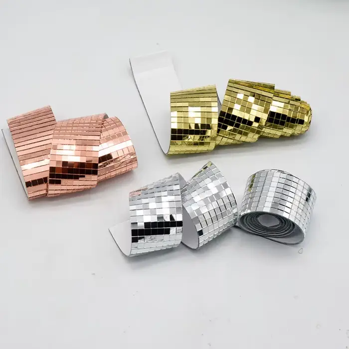 Autocollant mural miroir auto-adhésif, Mini carreaux de mosaïque carrés, pour la maison, salle de ba