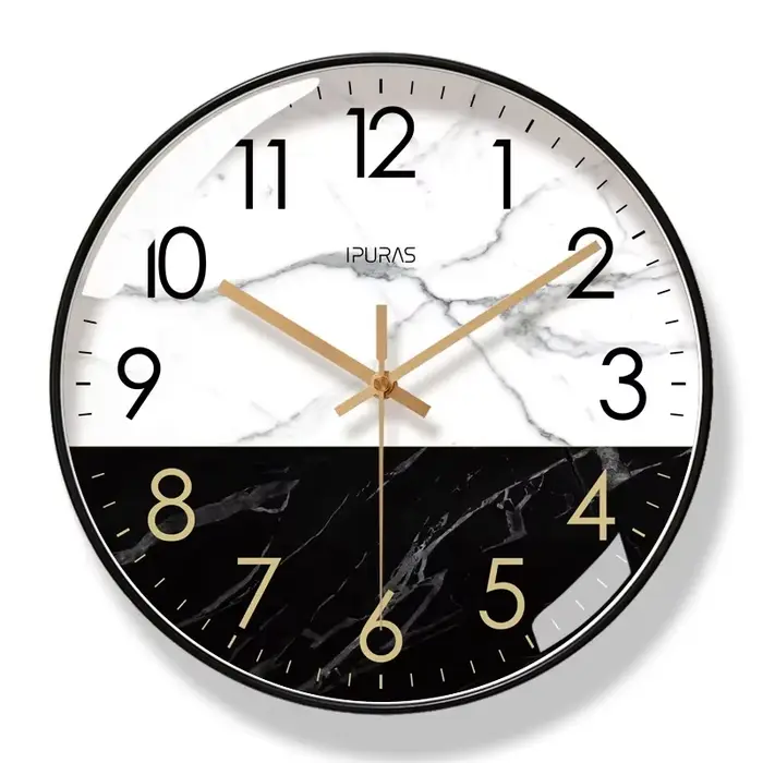 Horloge murale Bergame en marbre