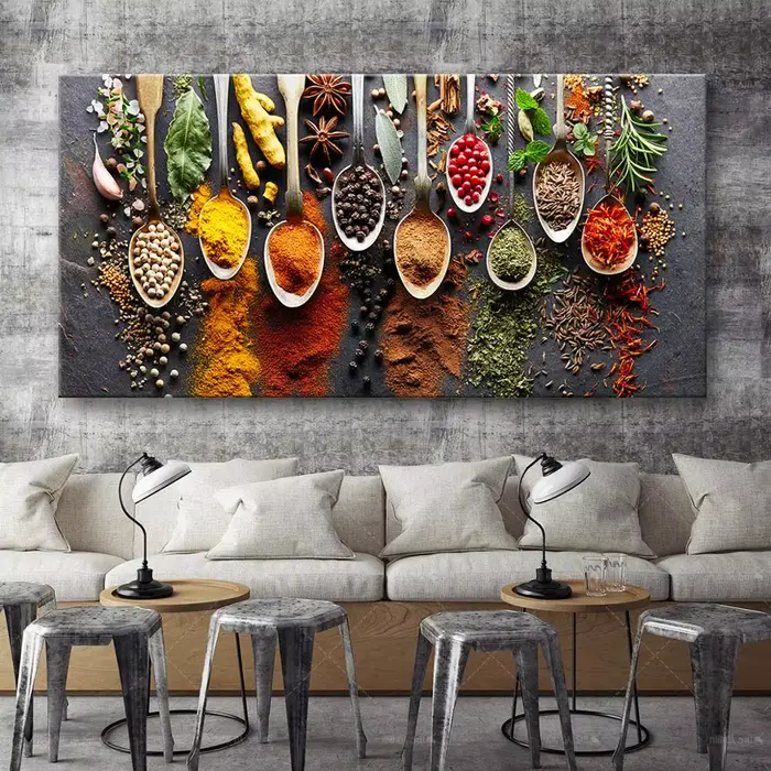 Peinture sur toile de cuisine