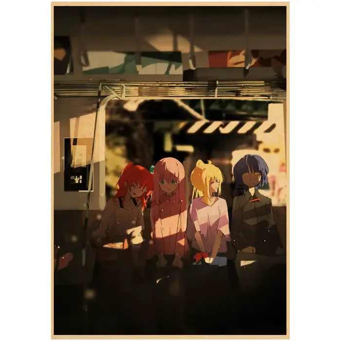 Anime rétro BOCCHI THE ROCK affiche musique Art décoration murale imprime affiches maison chambre décor Bar