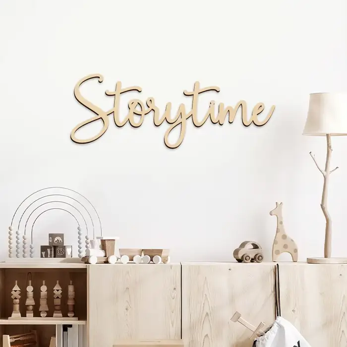 Panneau mural rustique en bois pour chambre de bébé