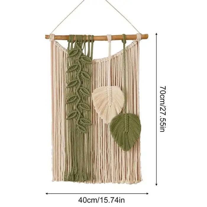 Tapisserie murale Boho en macramé