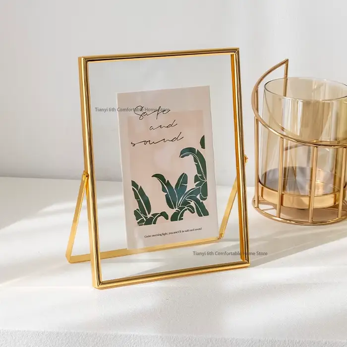 Cadre Photo créatif nordique moderne verre Transparent