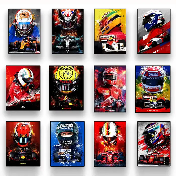 Affiche de course de formule F1