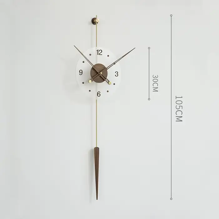 Horloge Murale Simple et Luxueuse