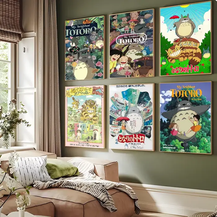 Affiches de dessin animé Studio Ghibli mon voisin t-totoro