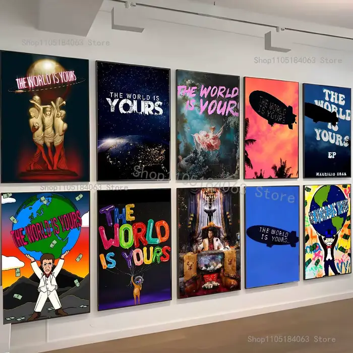 Affiche murale collante d'art HD