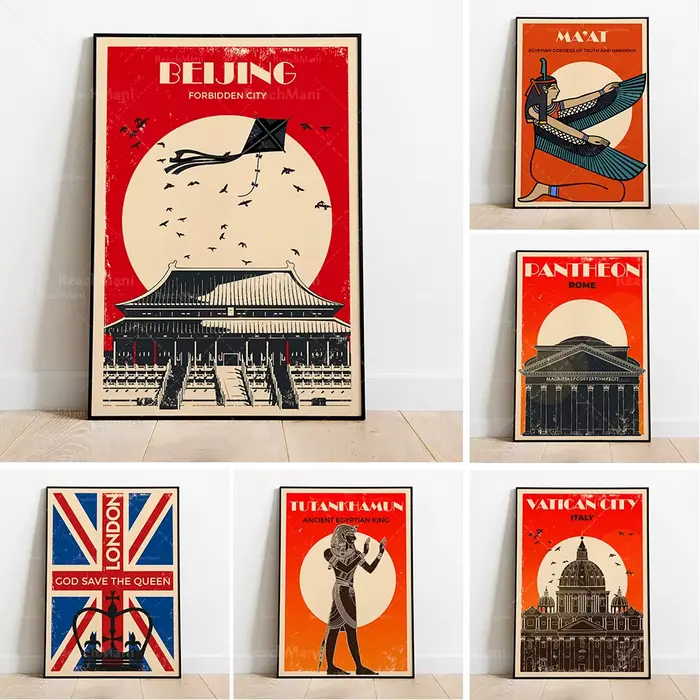 Tower Bridge Illustration // Londres // Royaporcelaine-Uni // Affiche Retro City