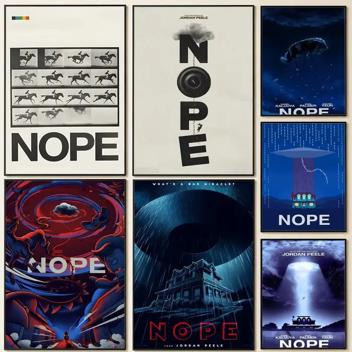 Affiche murale autocollante HD du film N-Nope