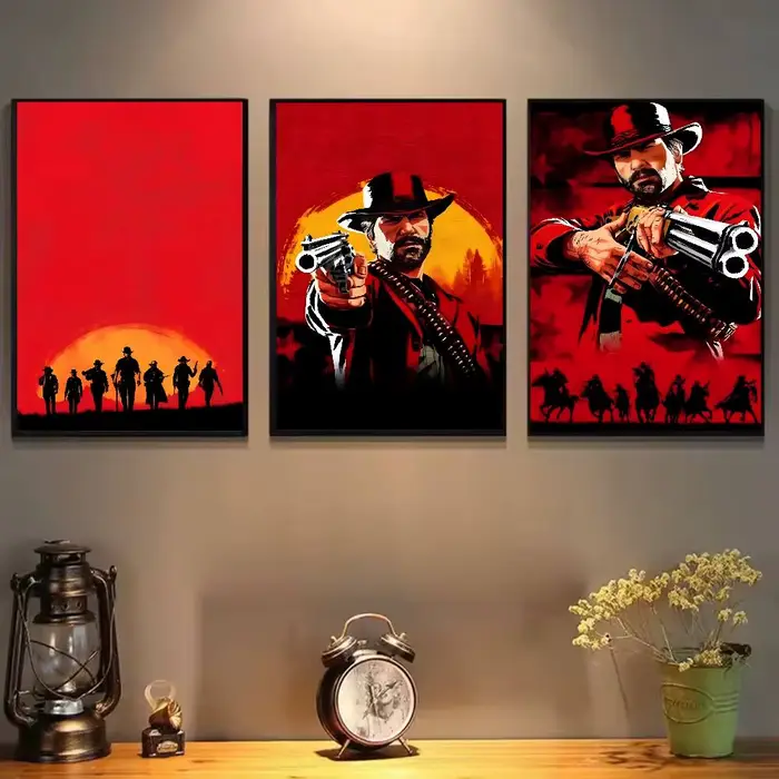 Affiche imprimée du jeu Red Dead Redemption 2