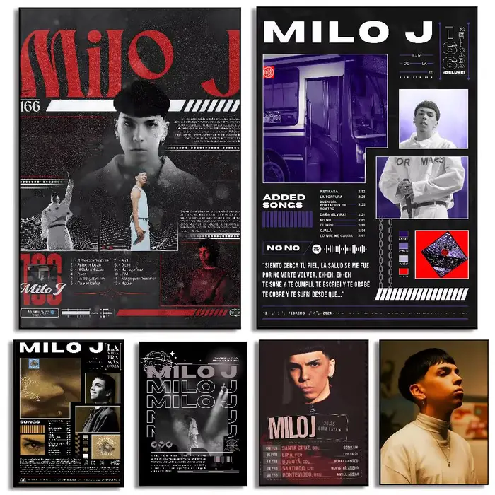Affiche murale de chanteur m-milo J