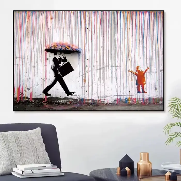 Banksy Art Street Graffiti mur Art toile peintures affiches modernes et impressions sur le mur pour salon décor Cuadros