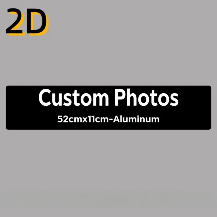 Plaque personnalisée en aluminium avec photo