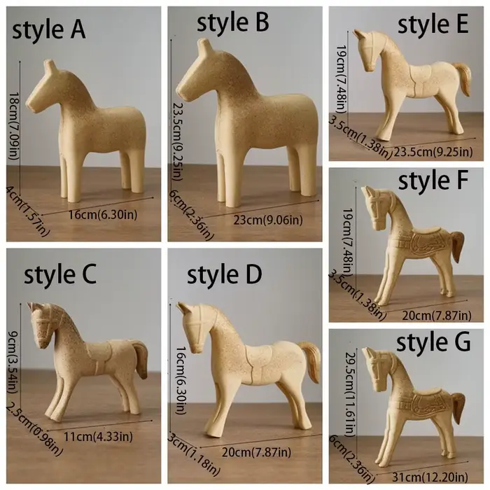 Cheval en bois fait à la main