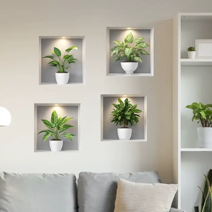 Nouvelles plantes vertes créatives