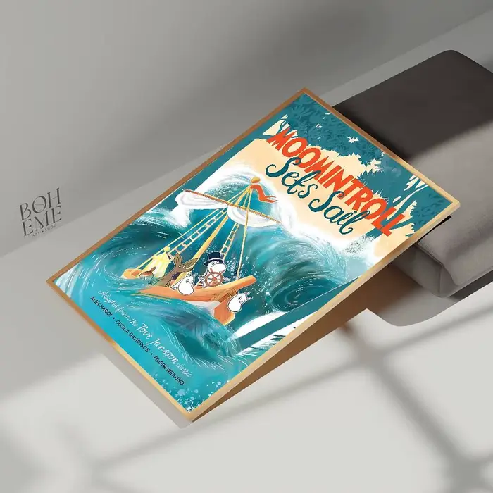 Affiches de films classiques de dessins animés M-Moomin