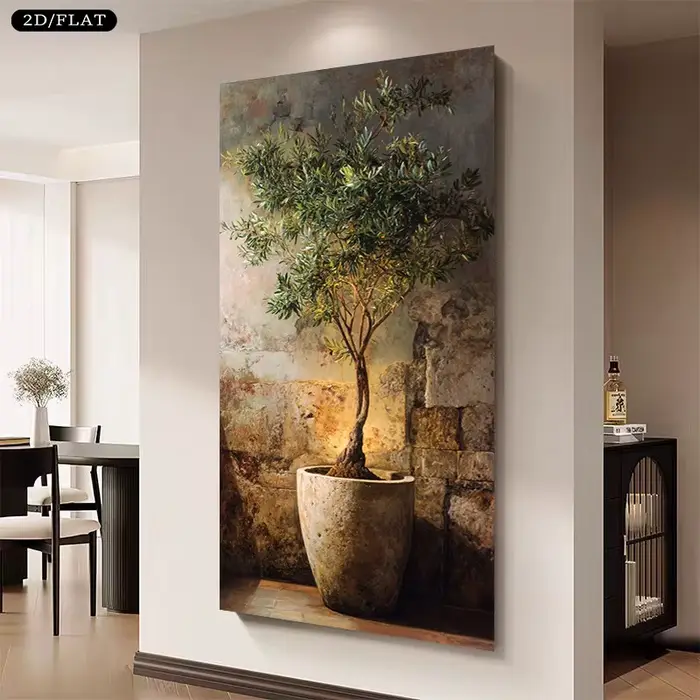 Peinture sur toile d'olivier extra large - Art