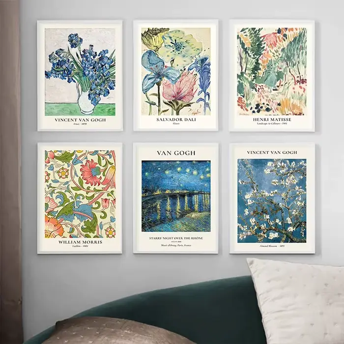 Van Gogh étoile Vase série affiche mur Art Matisse Vintage fleur toile peinture