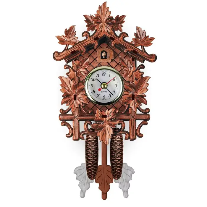 Horloge murale en bois, pendule Vintage, coucou pour enfants, oiseau suspendu, rétro, décor de chemi