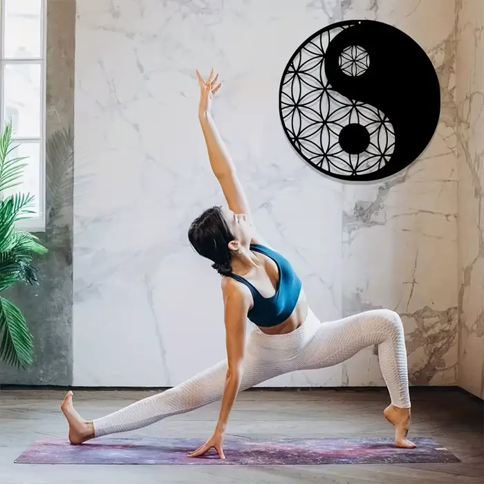 Décoration Yin Yang en métal