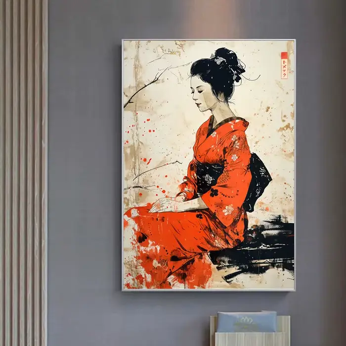 Affiche d'art mural style japonais