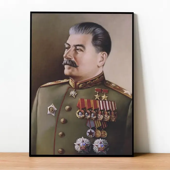 Célèbre russe Joseph Staline Portrait affiche et impression toile peinture rétro Figure mur Art pour salon décor à la maison Cuadros