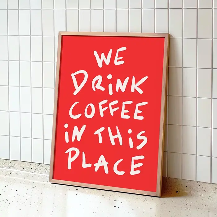 Toile de cuisine rétro imprimée