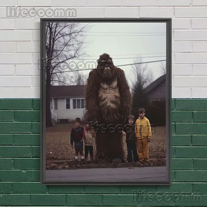 Toile d'art mural Vintage Bigfoot Sloppy et défini