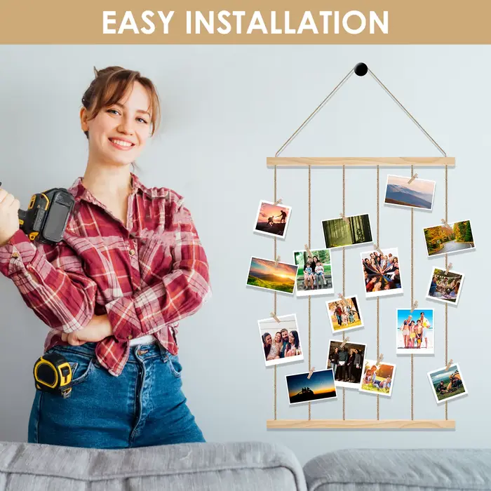 Support mural polyvalent pour affichage de photos