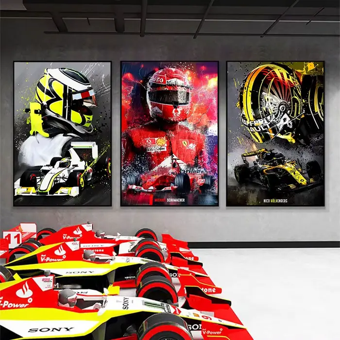 Affiche de course de formule F1