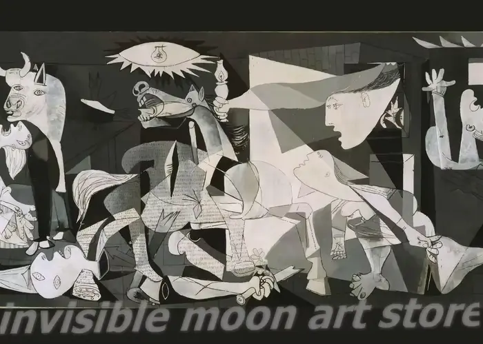 Affiches d'art abstraites de la série Picasso pour la décoration intérieure, peinture sur toile, imp
