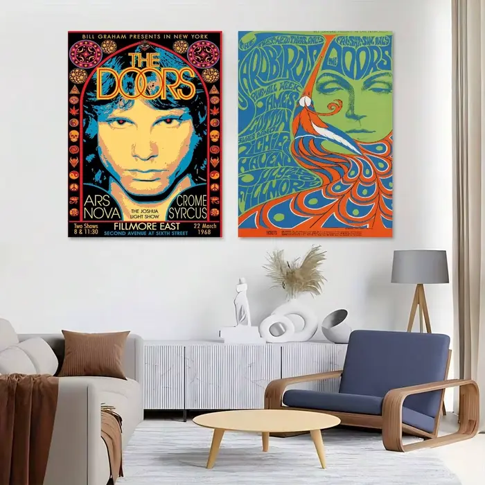 Autocollants d'affiche de groupe The D-Doors