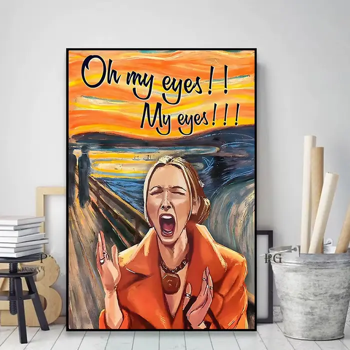 Phoebe Buffay "Oh My Eyes" drôle classique émission de télévision amis affiche toile peinture mur Art photos pour salon décor à la maison