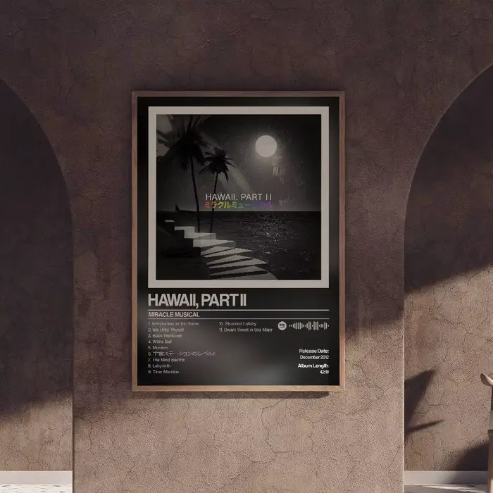 Affiche musicale Miracles imprimée HD